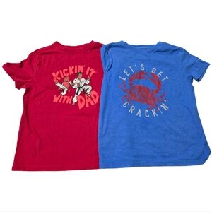 ☘️3/$15☘️ Cat & Jack - 2 Graphic Tees For Boys
